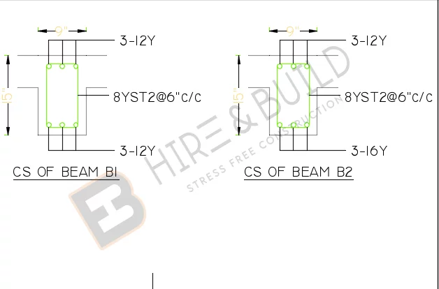 First Floor beam details