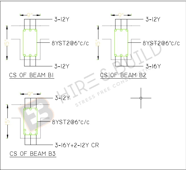 Ground floor beam details