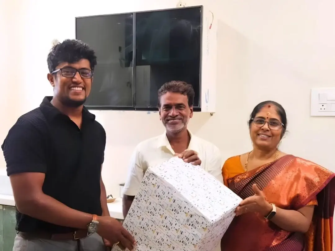 Homeowner receiving a gift