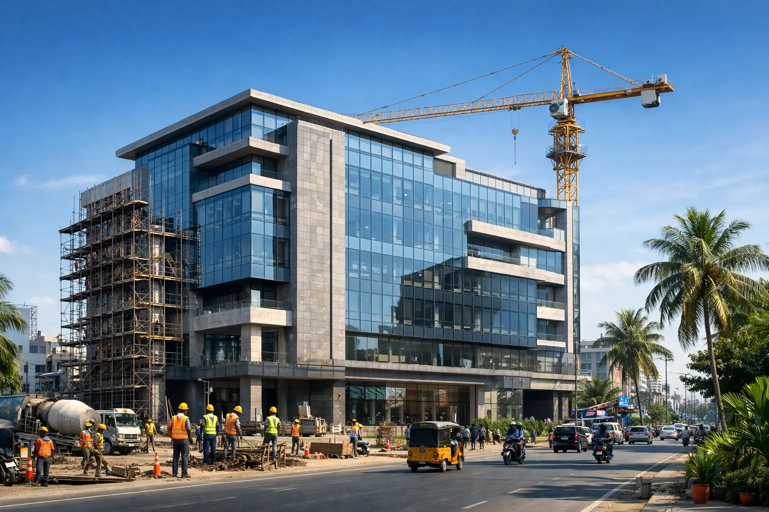 Commercial construction company in Chennai - HireandBuild
