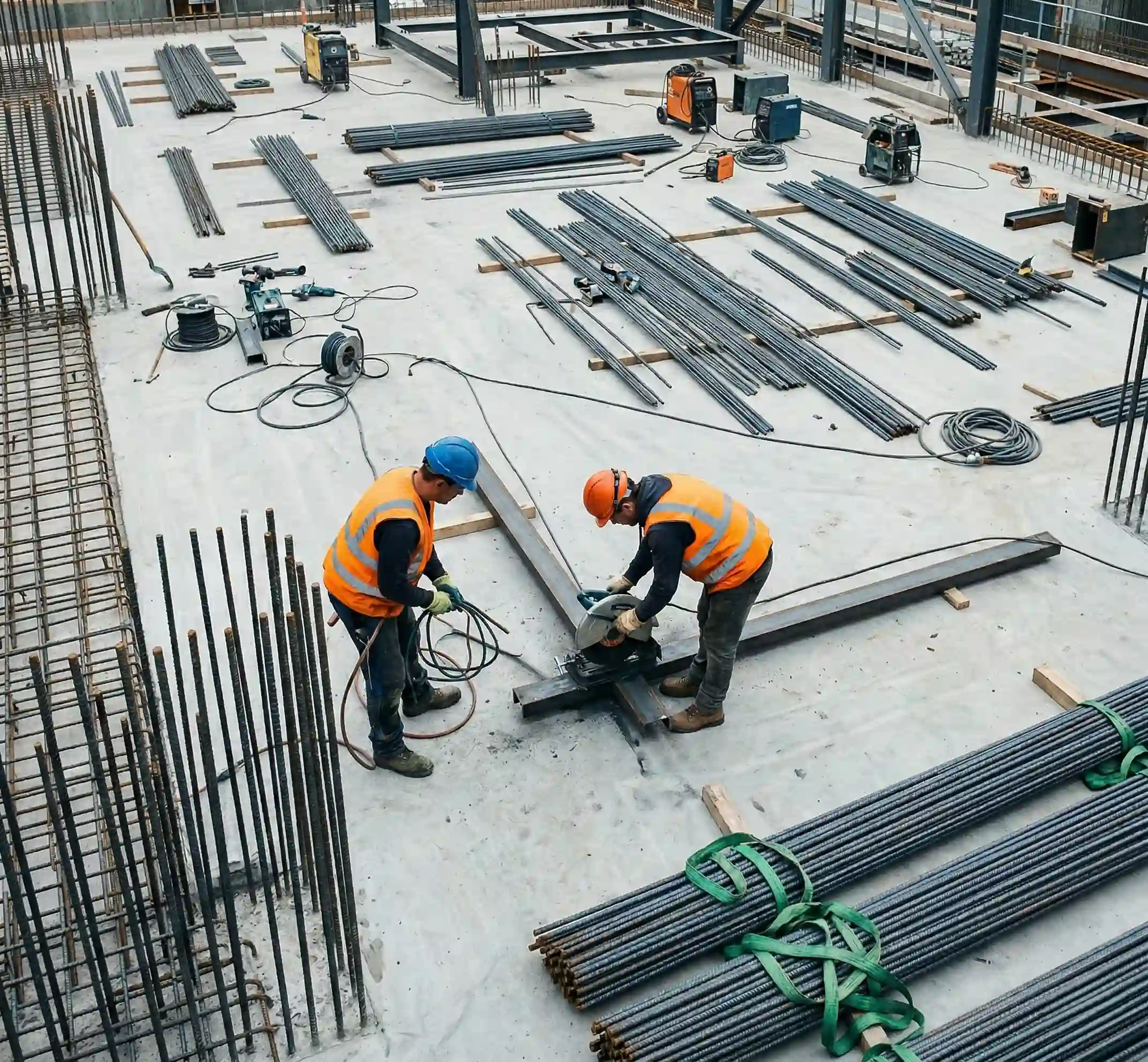 Commercial construction site Chennai - HireandBuild